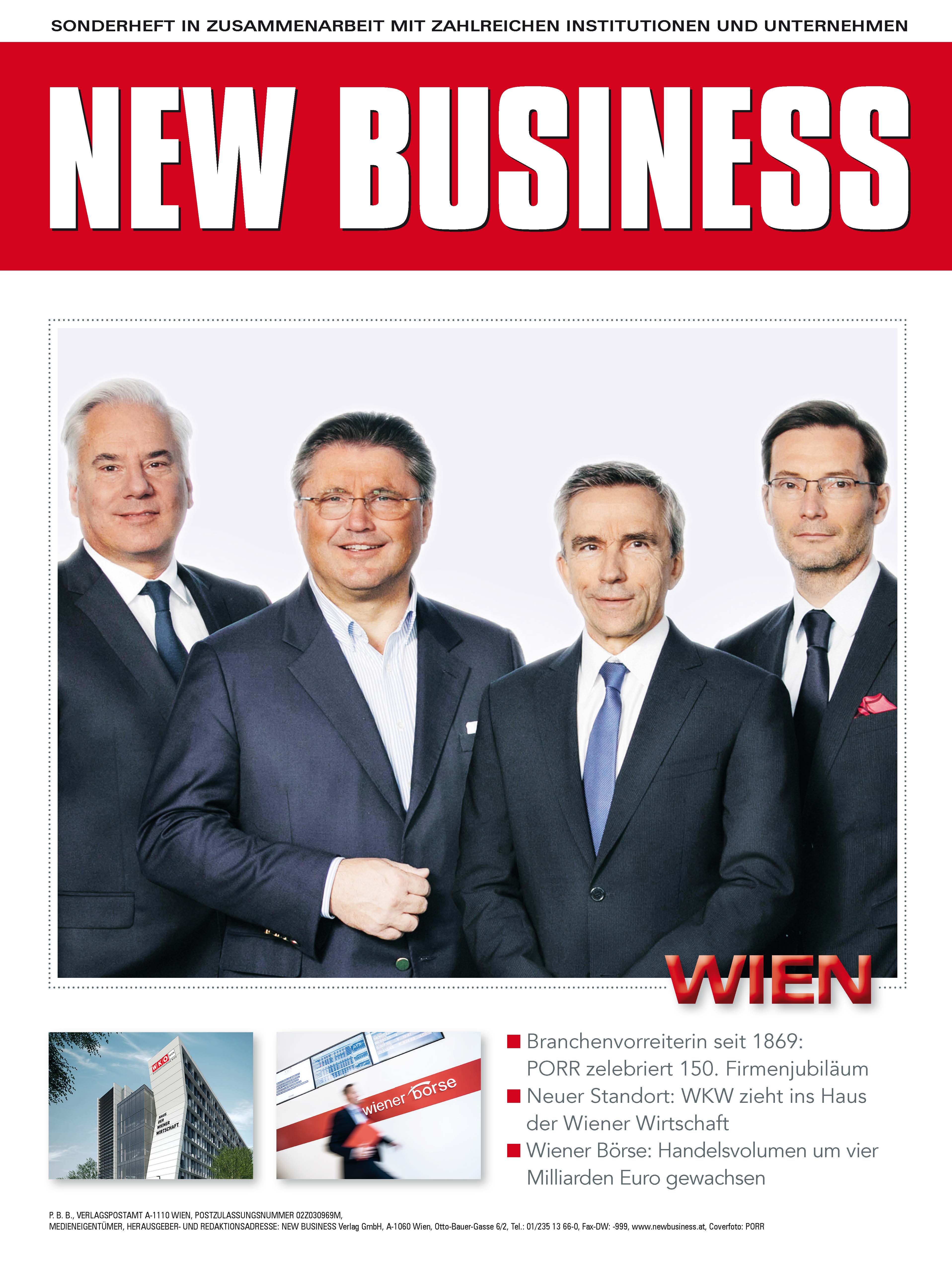 Cover: NEW BUSINESS Bundeslandspecial - WIEN 2019