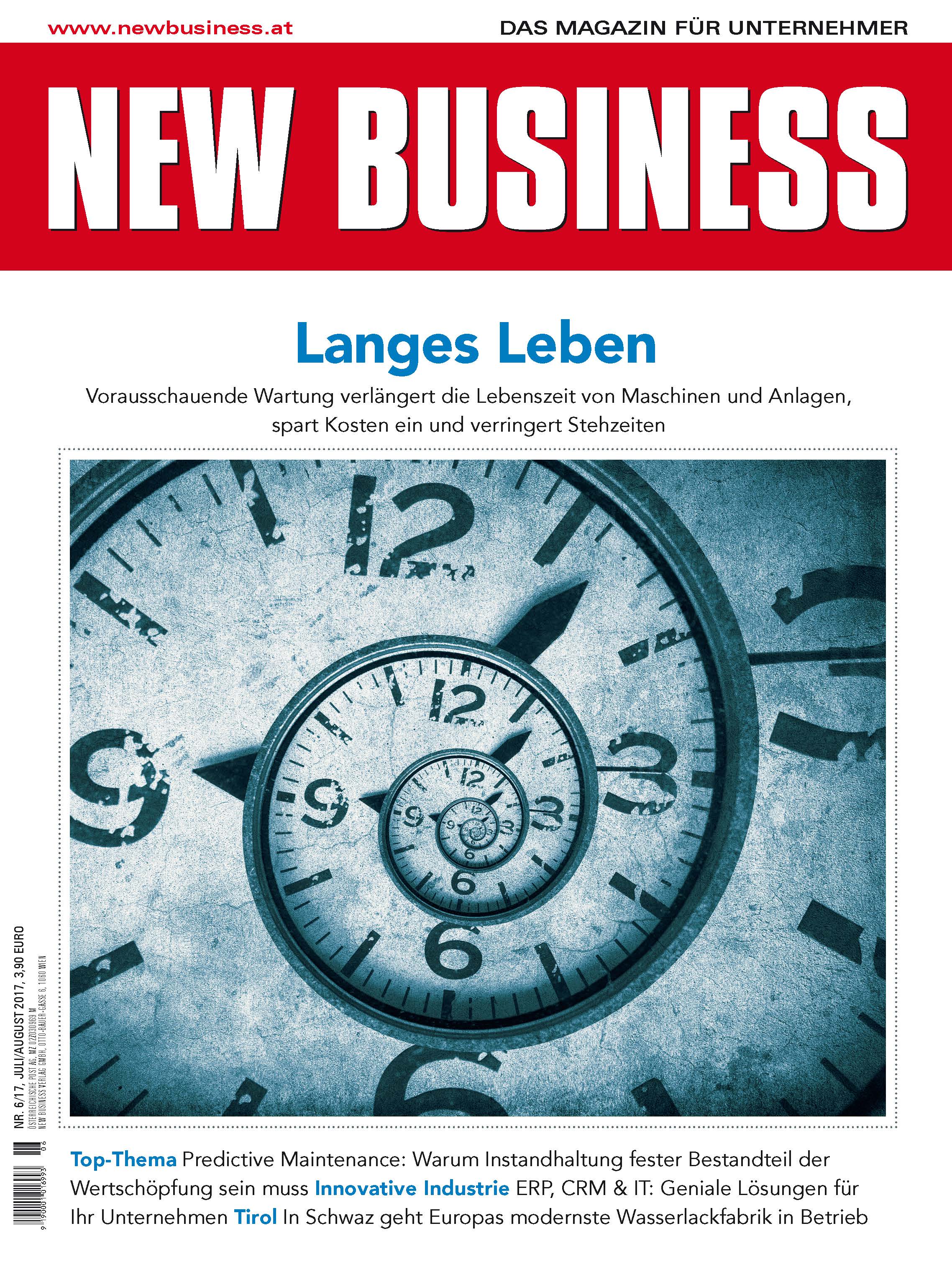 Cover: NEW BUSINESS - NR. 6, JULI/AUGUST 2017