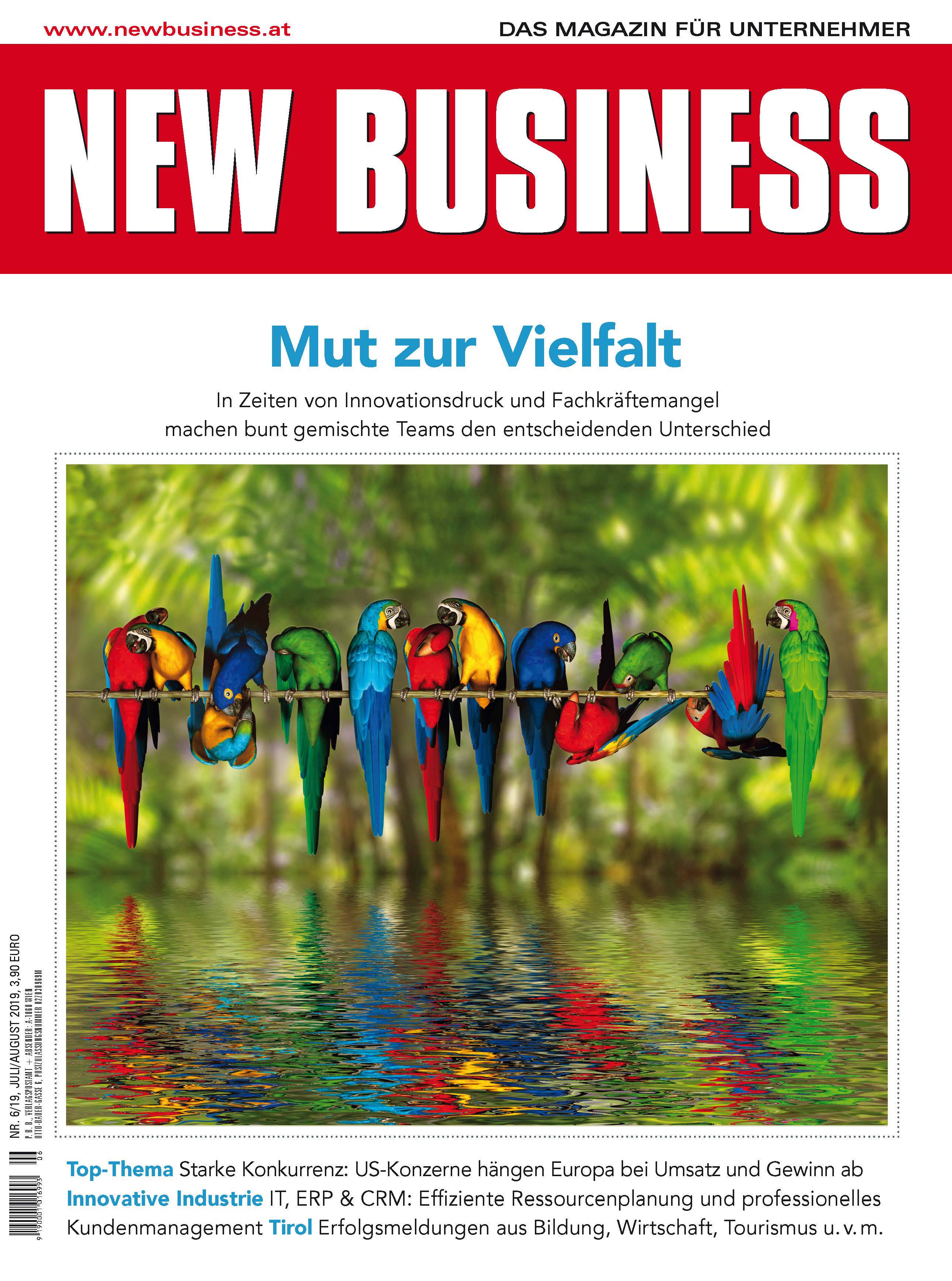 Cover: NEW BUSINESS - NR. 6, JULI/AUGUST 2019