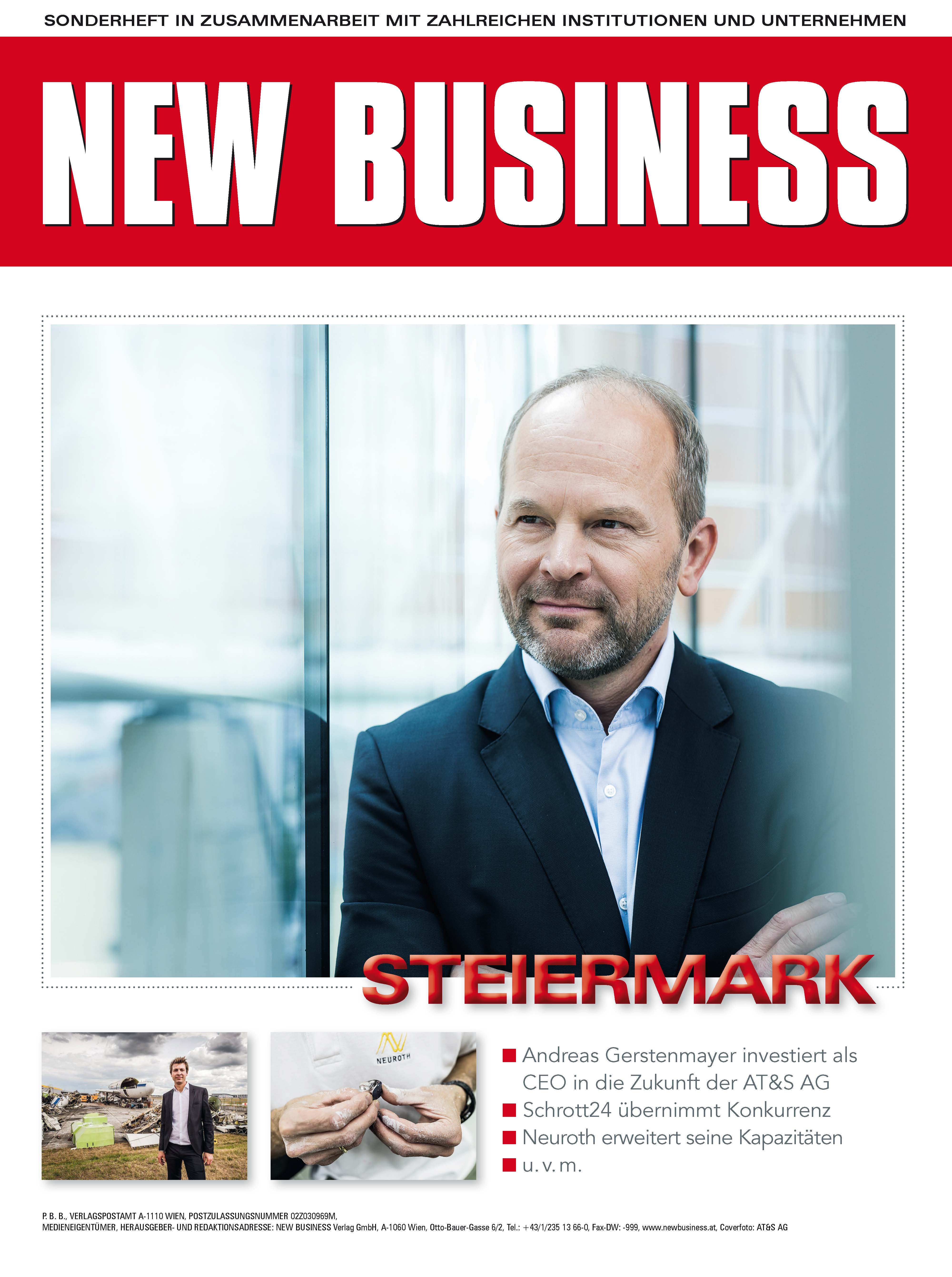 Cover: NEW BUSINESS Bundeslandspecial - STEIERMARK 2019