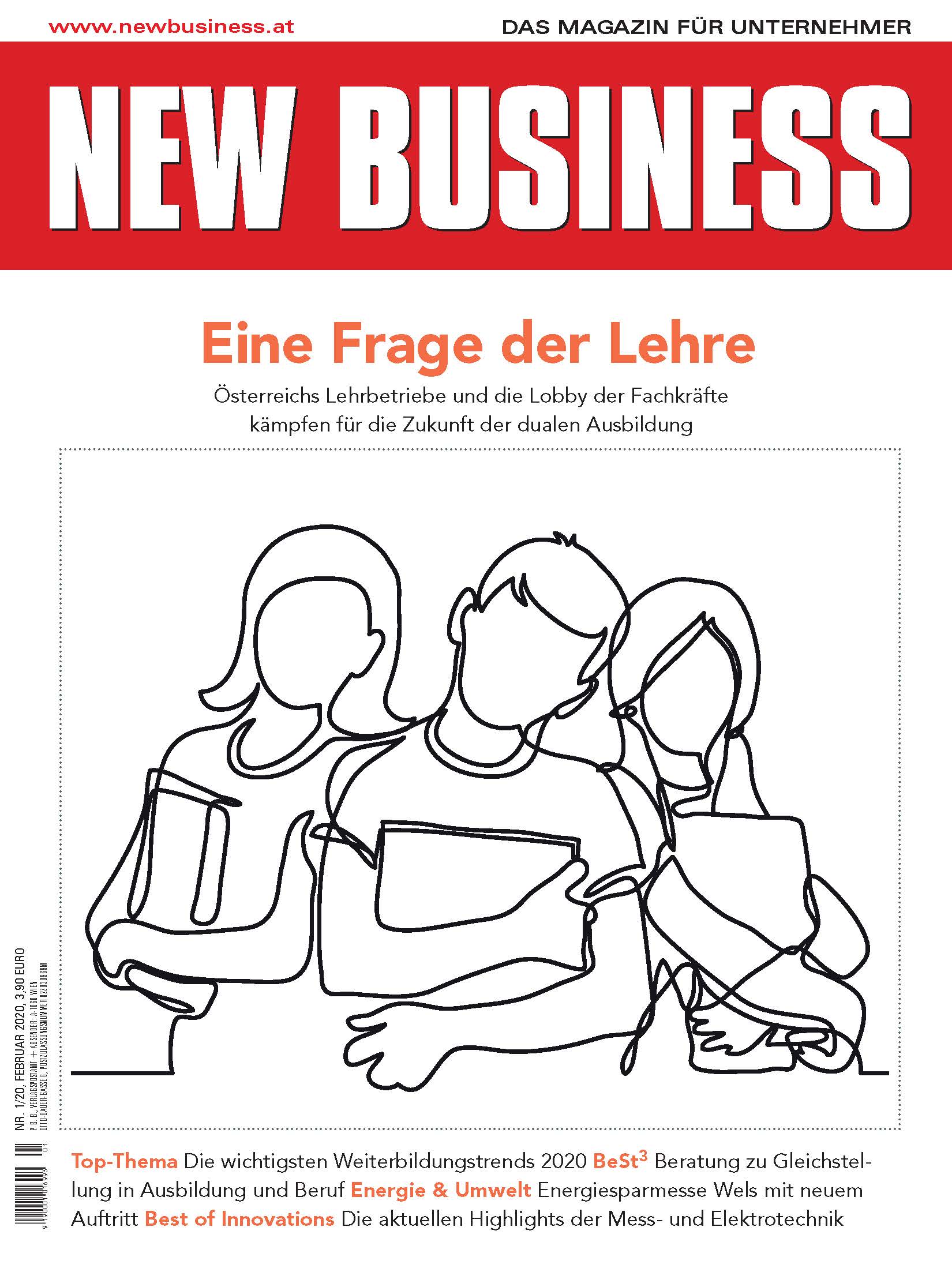 Cover: NEW BUSINESS - NR. 1, FEBRUAR 2020