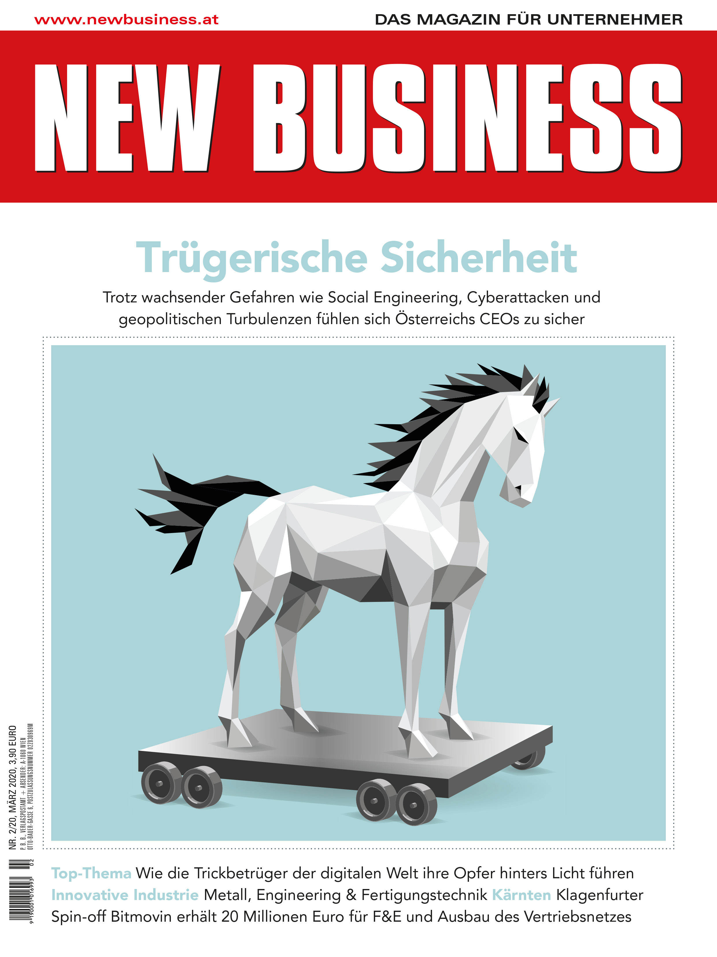 Cover: NEW BUSINESS - NR. 2, MÄRZ 2020