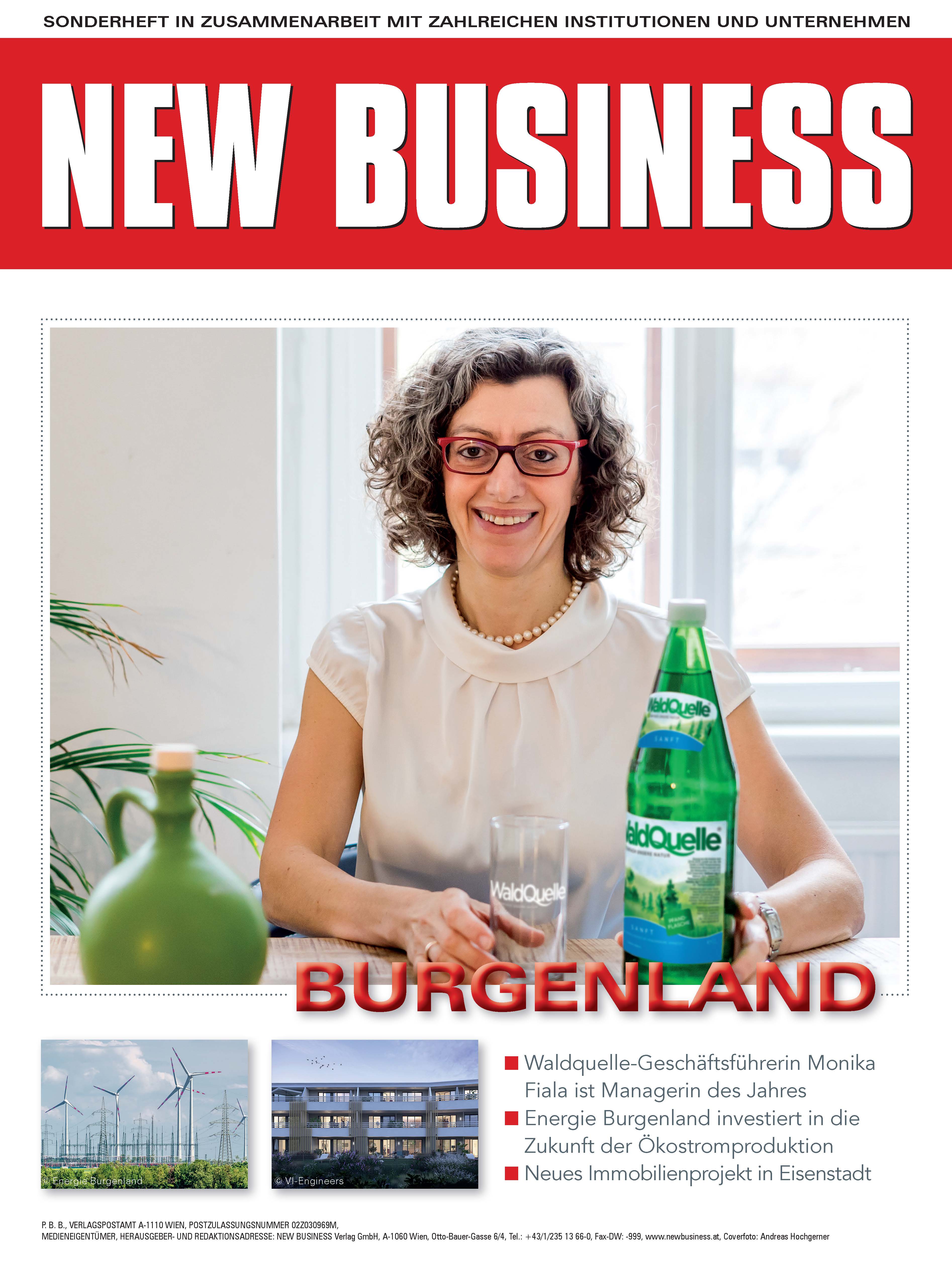 Cover: NEW BUSINESS Bundeslandspecial - BURGENLAND 2020