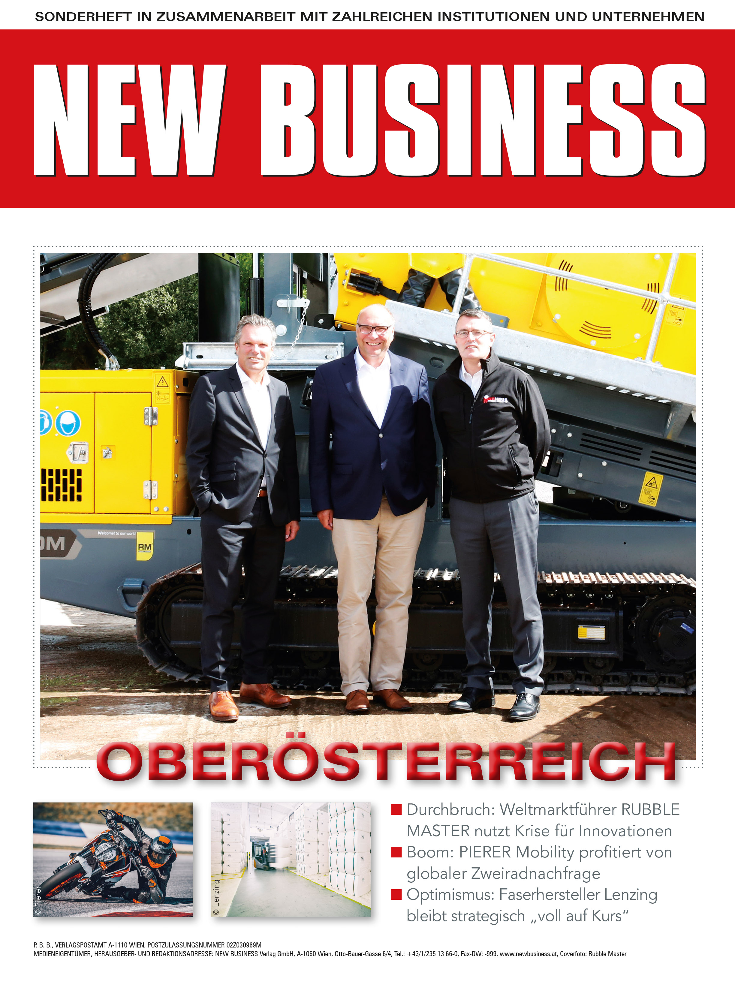 Cover: NEW BUSINESS Bundeslandspecial - OBERÖSTERREICH 2020