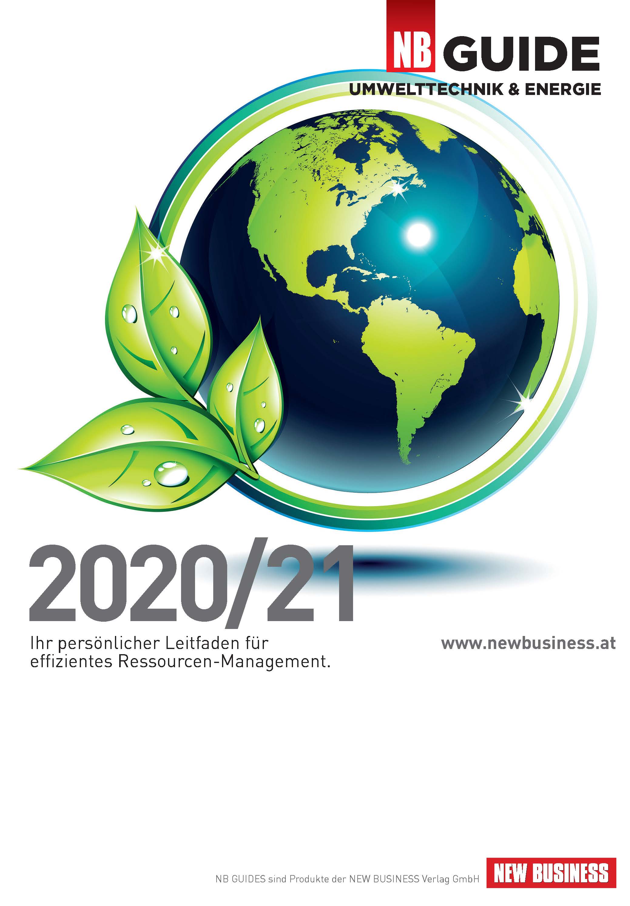 Cover: NEW BUSINESS Guides - UMWELTTECHNIK- & ENERGIE-GUIDE 2020/21