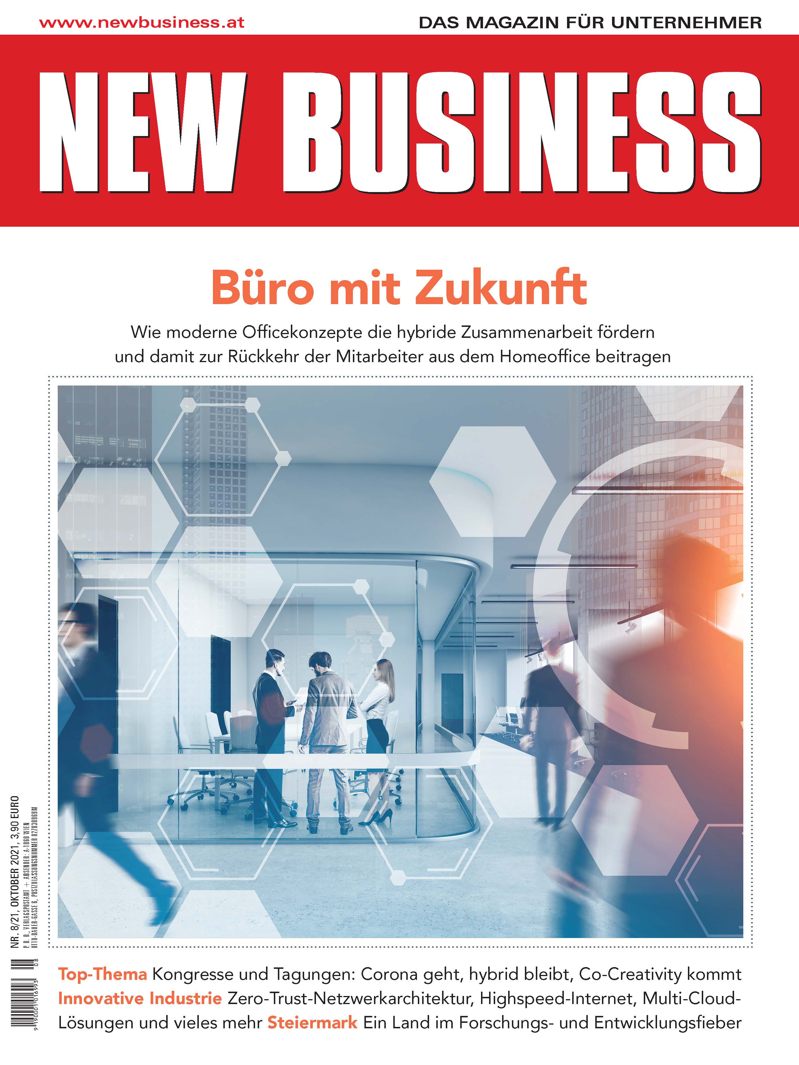 Cover: NEW BUSINESS - NR. 8, OKTOBER 2021
