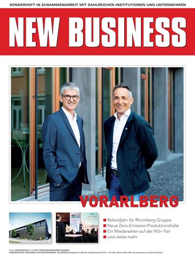 Cover: NEW BUSINESS Bundeslandspecial - VORARLBERG 2021