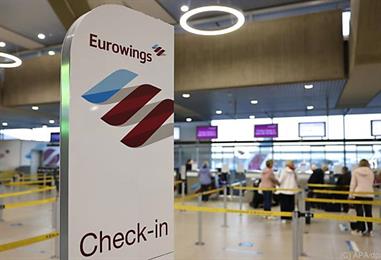 Bild: Zahlreiche Flugausfälle in Österreich wegen Eurowings-Streik