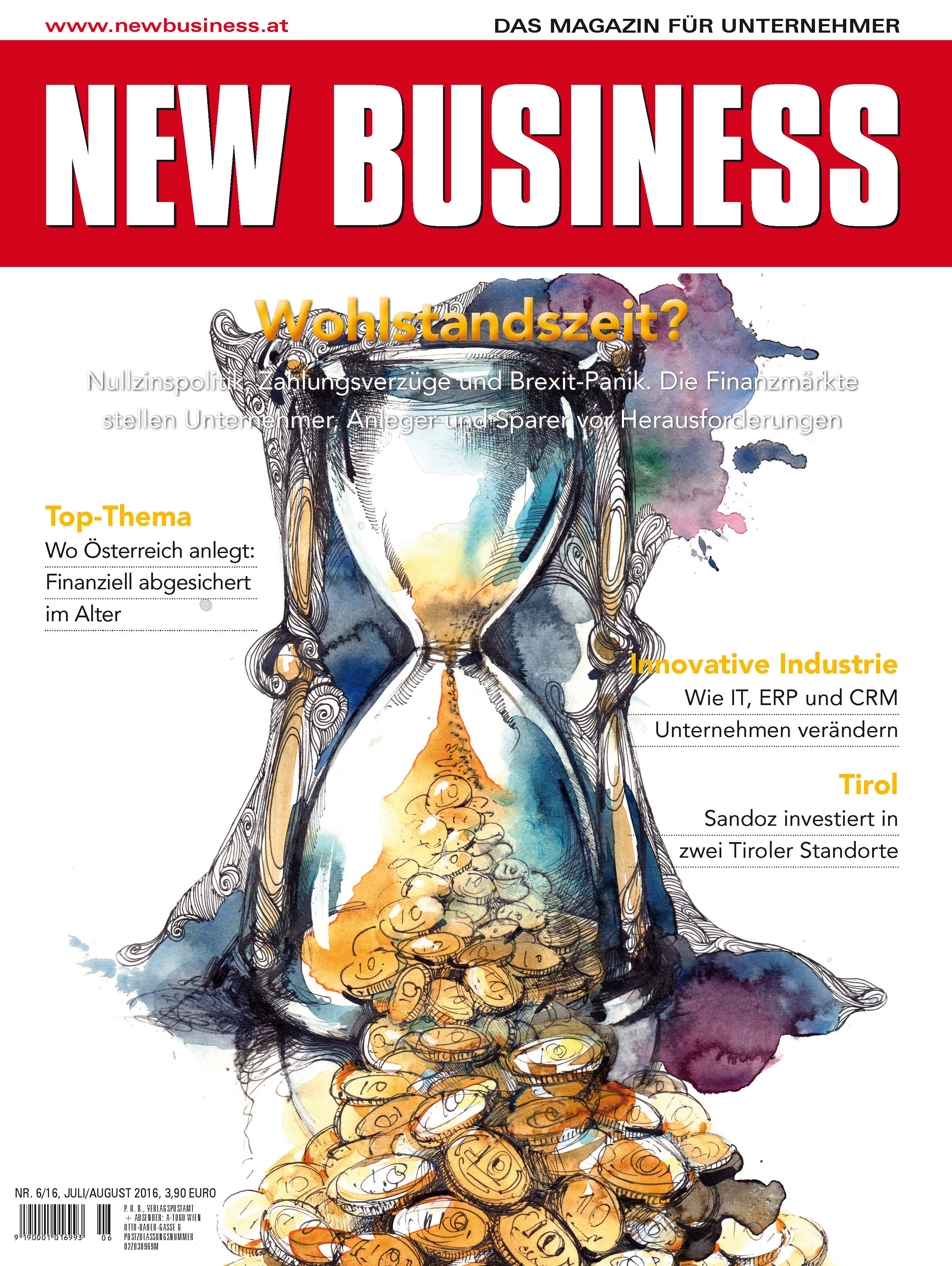 Cover: NEW BUSINESS - NR. 6, JULI/AUGUST 2016